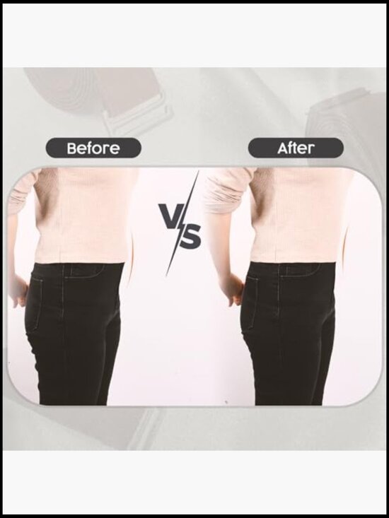 No Show Invisible Elastic Belt with Flat Buckle for Women Men main image 2